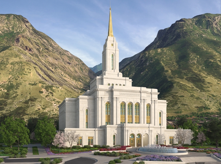 Diseño del renovado Templo de Provo, Utah