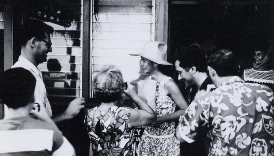 Jackie Kennedy en el Centro Cultural Polinesio 