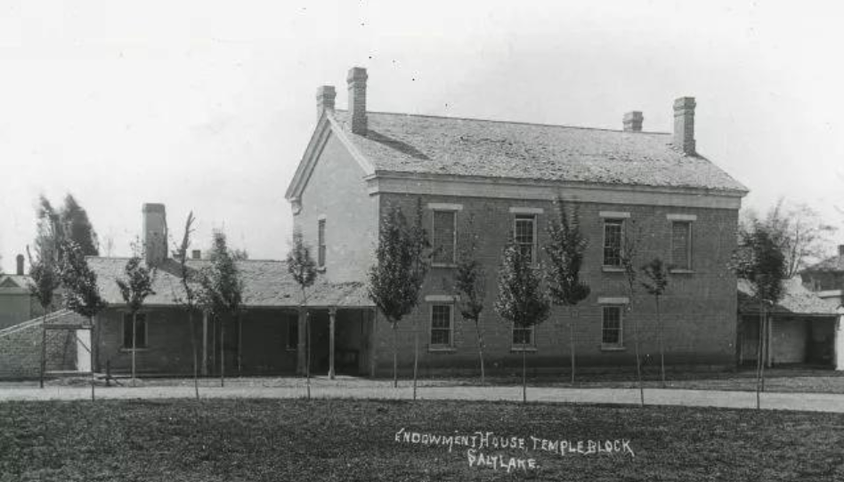 La Casa de Investiduras en Salt Lake City en 1885
