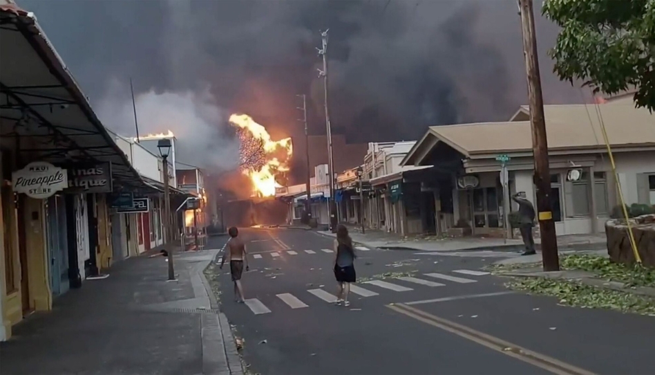 personas en el incendio en hawái